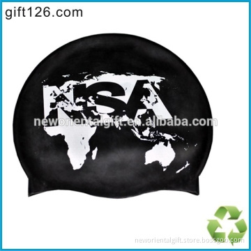 Custom printing Silicone Swimming hats